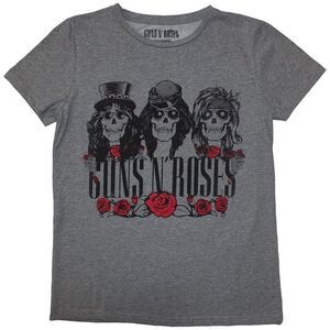Guns N Roses Womens/Ladies Hell Group T-Shirt / Gray